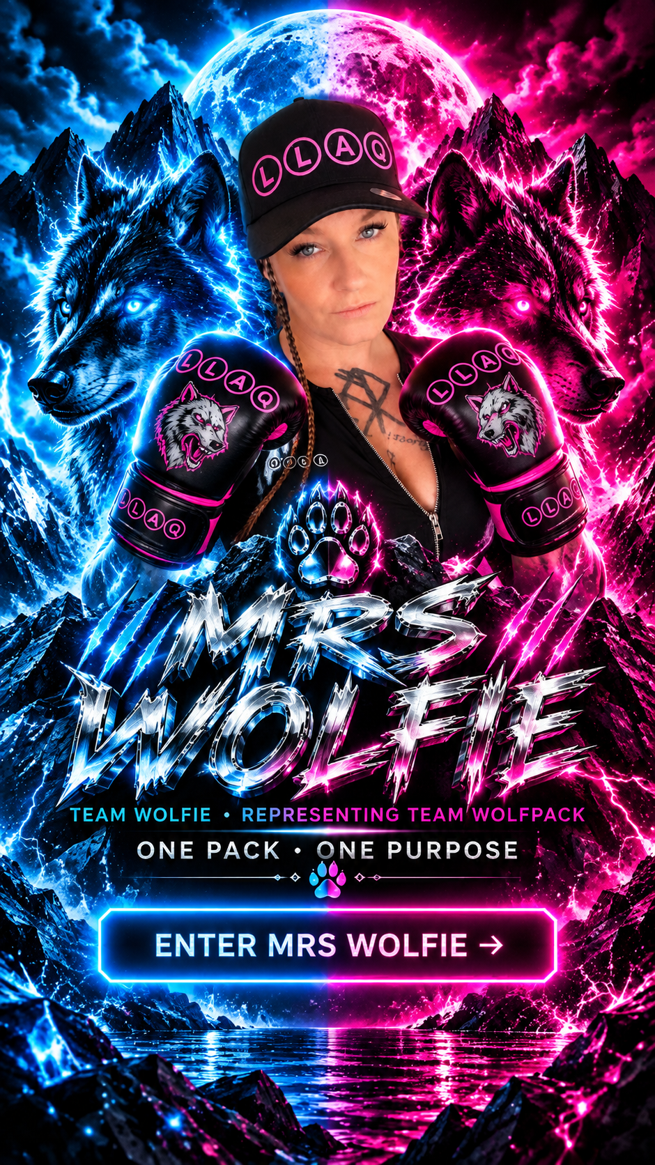 Mrs Wolfie — One Pack, One Purpose. Enter Mrs Wolfie.