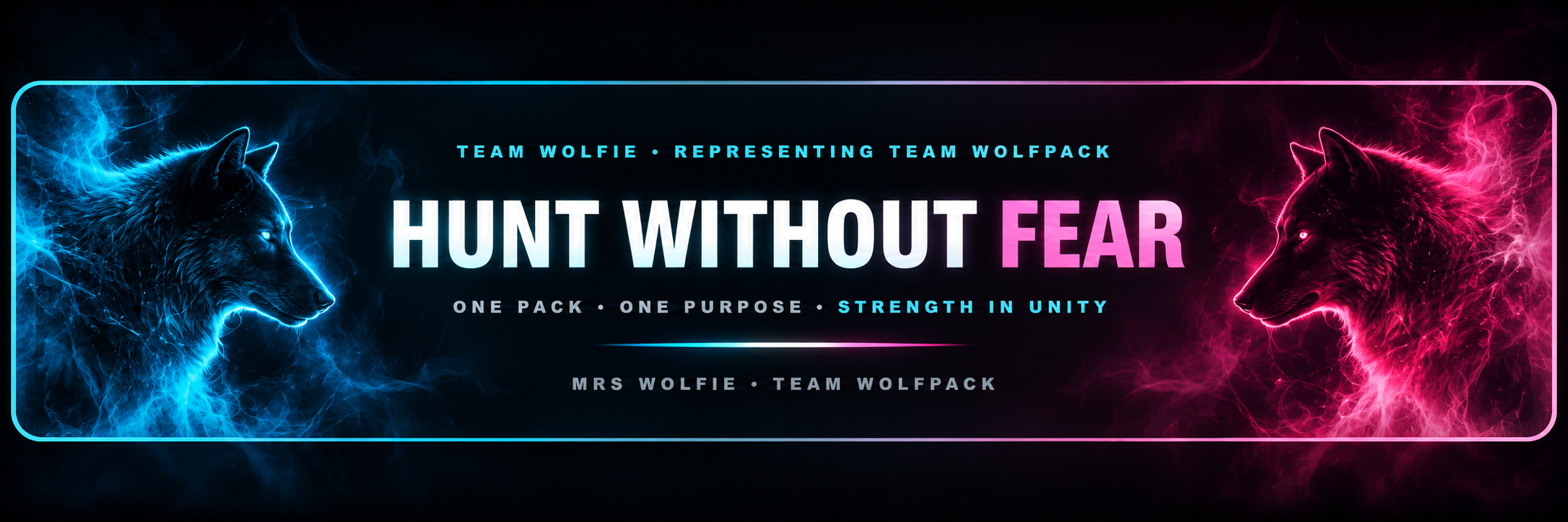 Team Wolfie representing Team Wolfpack - Hunt Without Fear